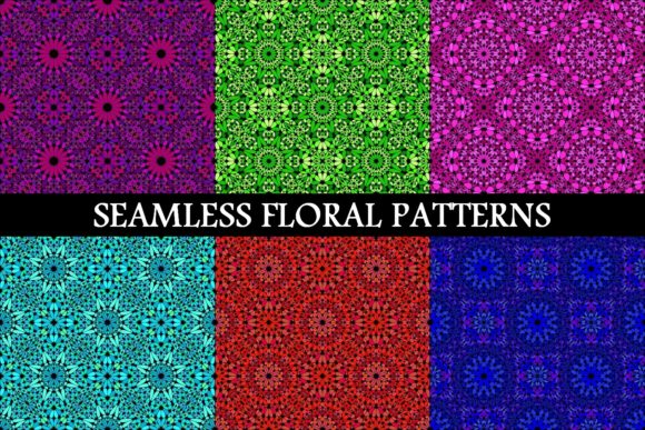 Design Versatility with 6 Seamless Floral Backgrounds for Professional and Creative Projects
