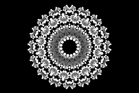 Detailed Floral Mandala: Evaluating Vector Assets for Design Projects
