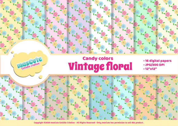 Digital Paper Vintage Floral: Integrating Timeless Botanical Aesthetics into Modern Design Workflows