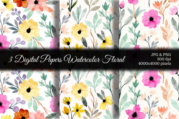 Discover the Versatility of Seamless Pattern Floral Watercolor 73