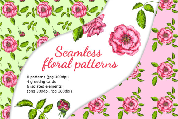 Embracing Organic Charm: A Guide to Rose Hip Floral Digital Paper and Hand-Drawn Greeting Cards