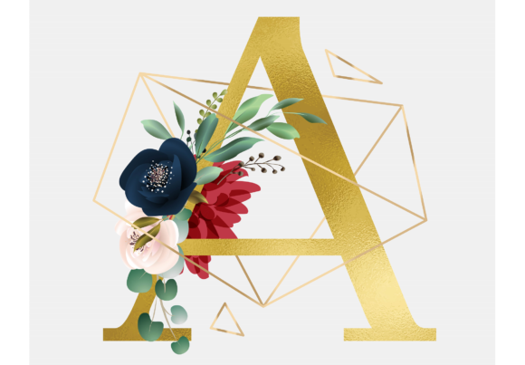 Enhance Your Designs with Floral Wreath Golden Foil