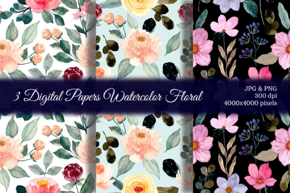 Explore the Beauty of Seamless Pattern Floral Watercolor 72