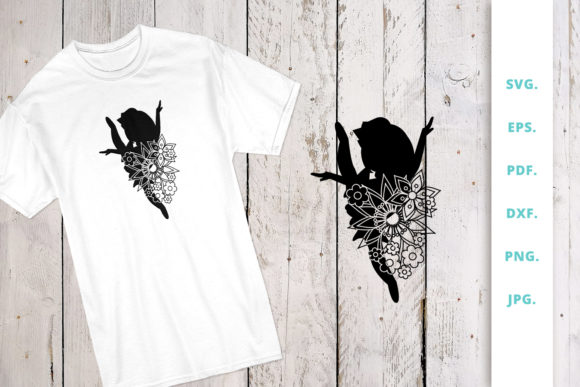 Floral Ballerina Silhouette 7: Sweet Design for Crafts