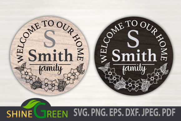 Floral Family Monogram Home Round Sign: A Practical Guide to Digital Decor