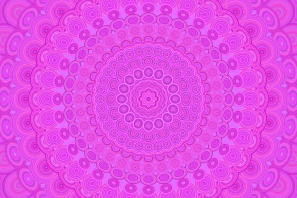 Floral Magenta Mandala: Versatile Vector Design