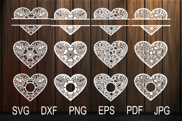 Floral Mandala Hearts SVG: A Versatile Design for Your Creative Projects