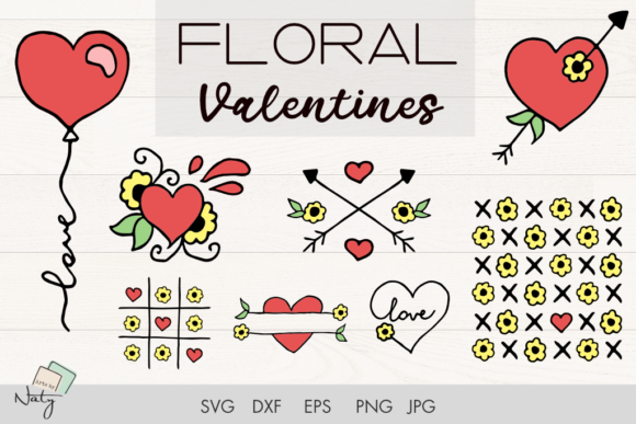 Floral Valentine's SVG Heart Illustration: A Perfect Gift for Your Loved Ones