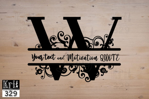 Floral Vine Alphabet Split Monogram W: A Guide for Creative Projects
