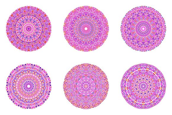 Geometrical Floral Mandala Set: Practical Applications for Modern Design Projects