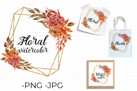 Integrating Autumn Frame Floral Watercolor into Professional Design Workflows