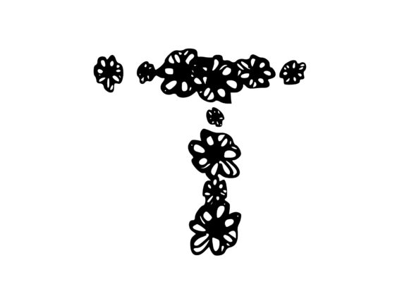Integrating the Mono Letter ‘T’ Floral Flower Letter into Professional and Personal Design Projects