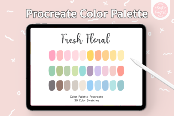 Procreate Color Palette: Fresh Floral for Digital Art