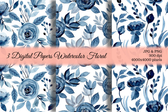 Seamless Pattern Floral Watercolor 84: Elevating Digital and Print Design