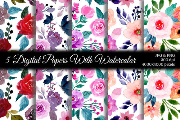Seamless Pattern Floral Watercolor 97 Design Guide